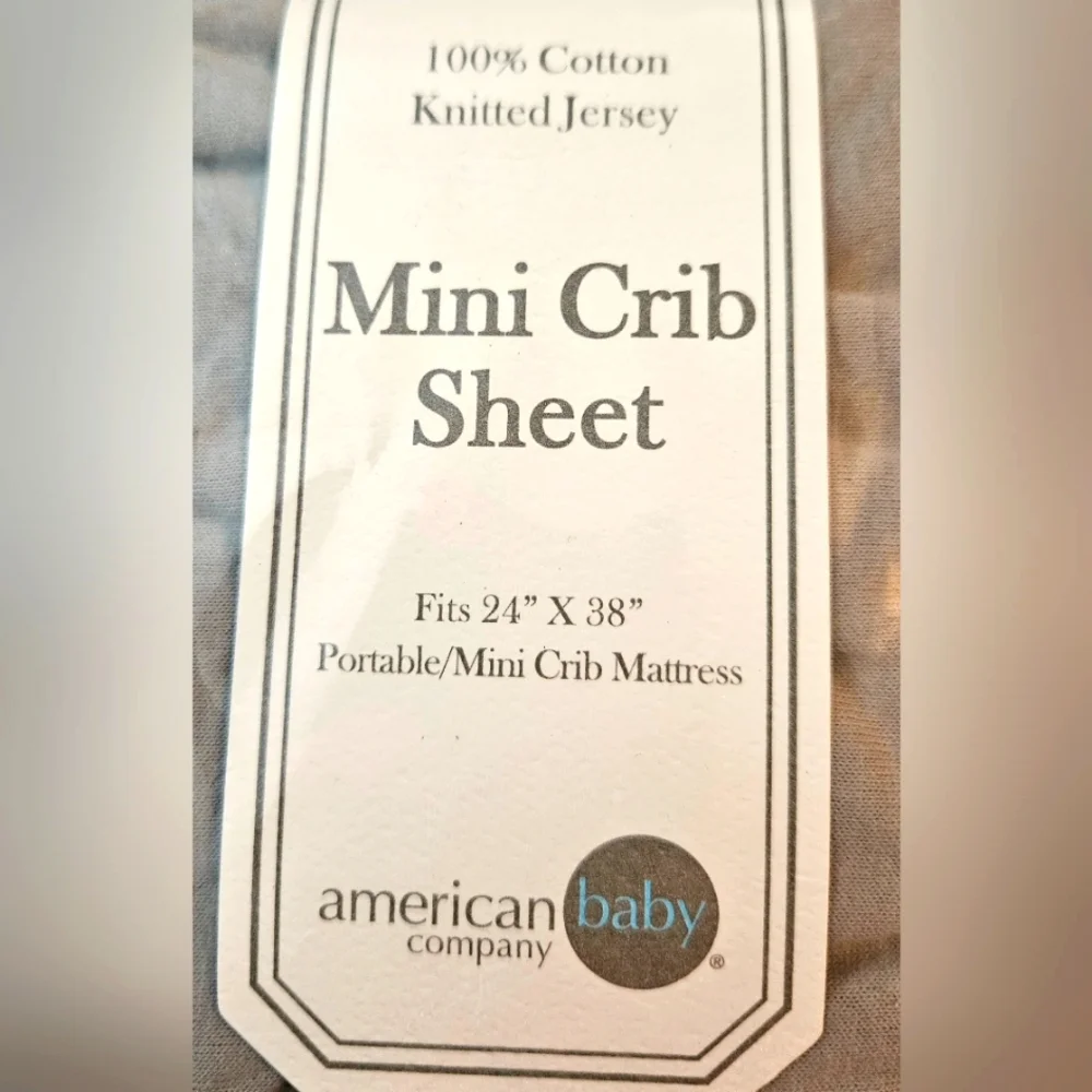 AMERICAN BABY CO Fitted Mini Crib Sheet 24